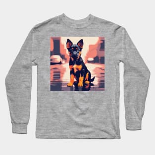 A puppy in the city Long Sleeve T-Shirt